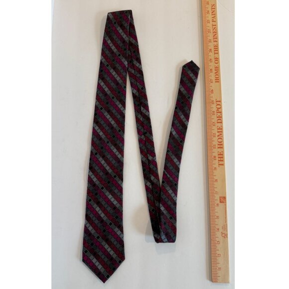 NWT Calvin Klein Men's Extra Long Tie Diamond Pattern - Picture 1 of 4